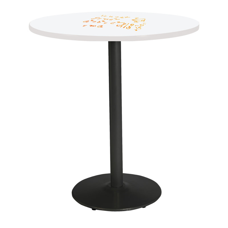 Table ronde pour salle de pause, H 41 po x L 48 po x l 48 po