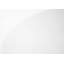 Bibliothèque, bibliothèque, étagère, 5 niveaux, H 60 po, stratifié blanc brillant, verre trempé transparent