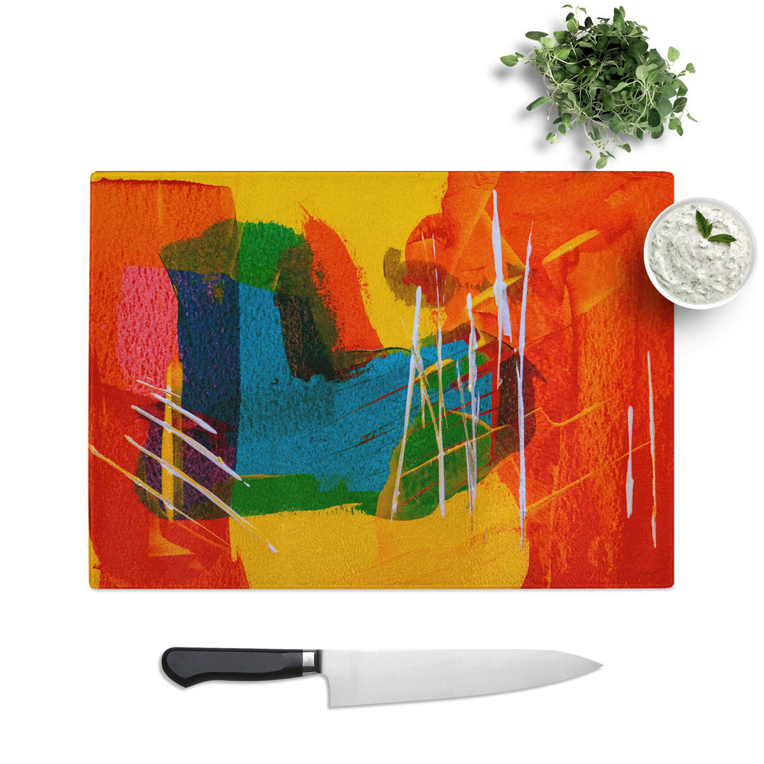 Tempered Glass Art Painting Vol.28 Chopping Board