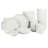 Gibson Home Rothernberg Stackable 40 Piece, Service for 8, White Porcelain Plates and Bowls Set
