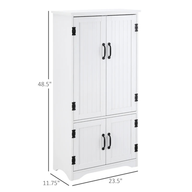Armoire de cuisine autoportante, Blanc