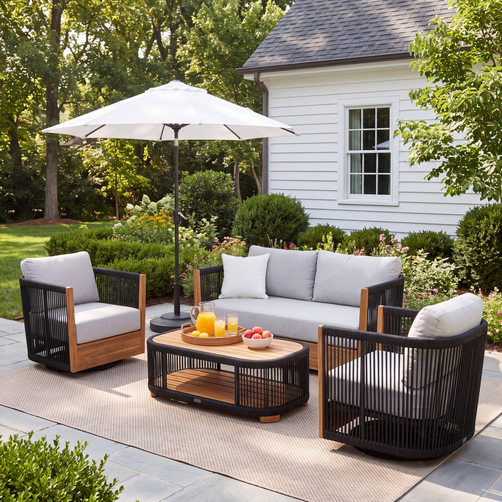 Aniston 4-Person Sunbrella® Patio Seating Group