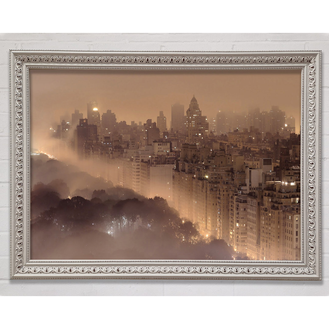 New York Fog - Einzelne Bilderrahmen Kunstdrucke