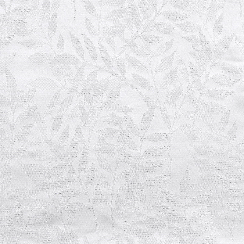 Parkwoods Floral Leaves Window Curtain Set, White