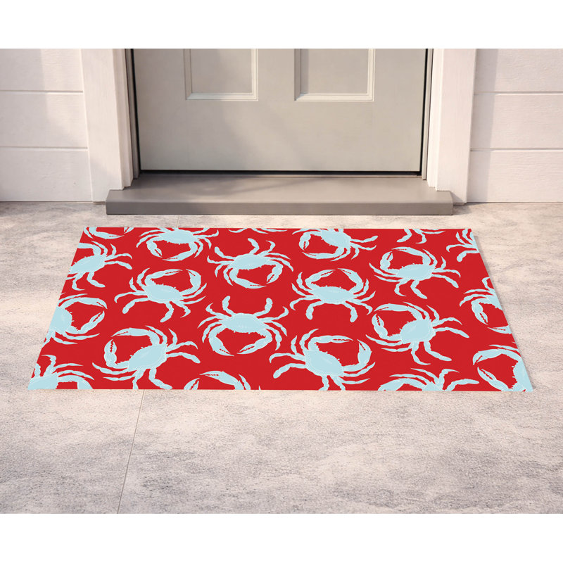 Paillasson Crabby, Rouge, L 21 po x L 34 po