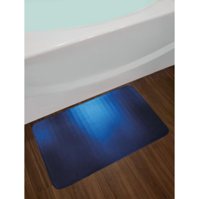 Tapis de bain bleu marine