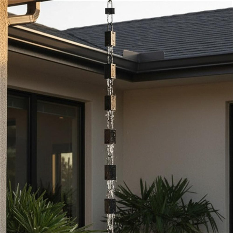 Aluminum No Subject Rain Chain