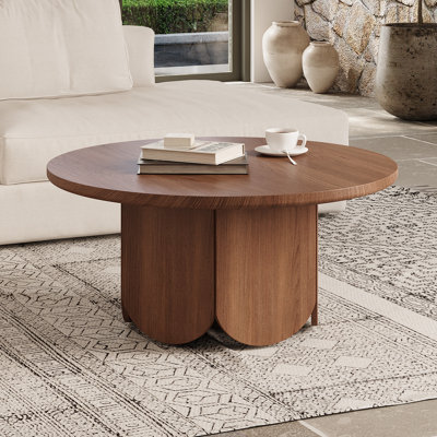 Round Modern Coffee Table,Modern Accent Table for Living Room