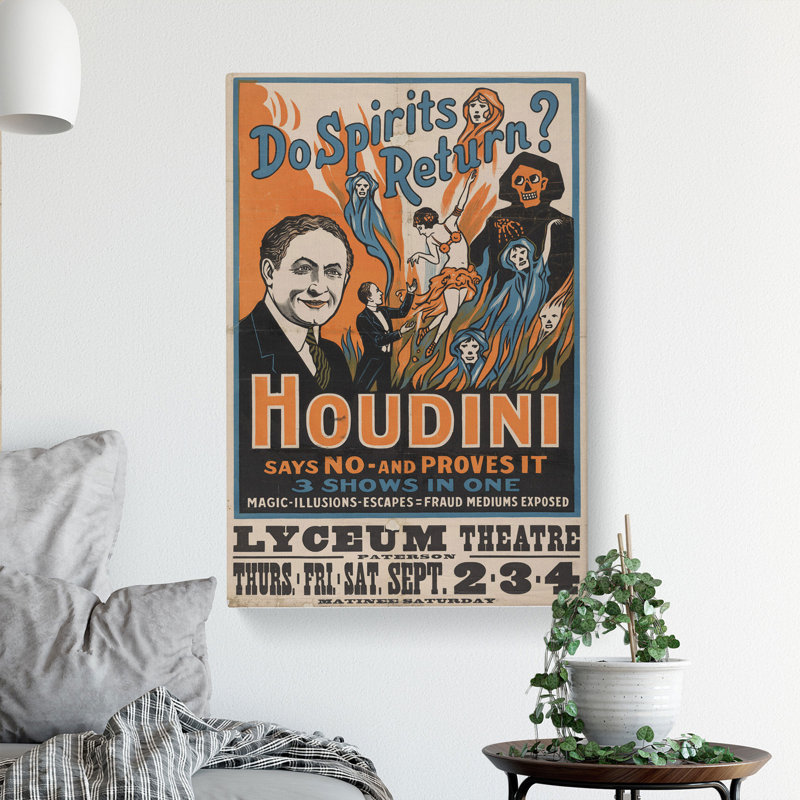 Houdini - Wrapped Canvas, 50cm H x 35cm W x 3cm D