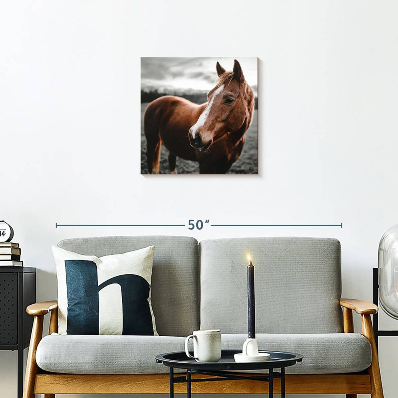Brampt brillant cheval, H 20 po x l 20 po