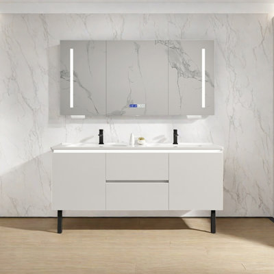 Light luxury and simple bathroom cabinet
