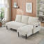Canapé-lit convertible - 3 couleurs, fonction inclinable, pieds Mid-Century, conception compacte pour les petits espaces-1463008672