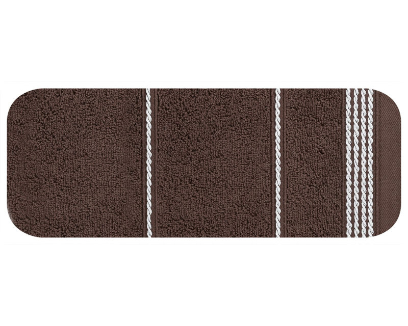 Homeira Jacquard Hand Towel, Brown