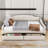 Montray Full Upholstered Daybed with Two Drawers