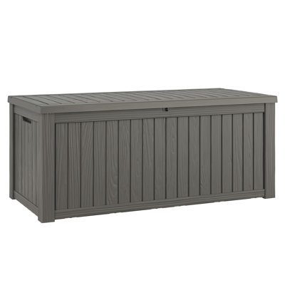 Water Resistant Deck Box, Outdoor Storage Box-150/180/230 Gallons by LHBcraft