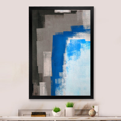 Art moderne gris et bleu II 2FDP47723