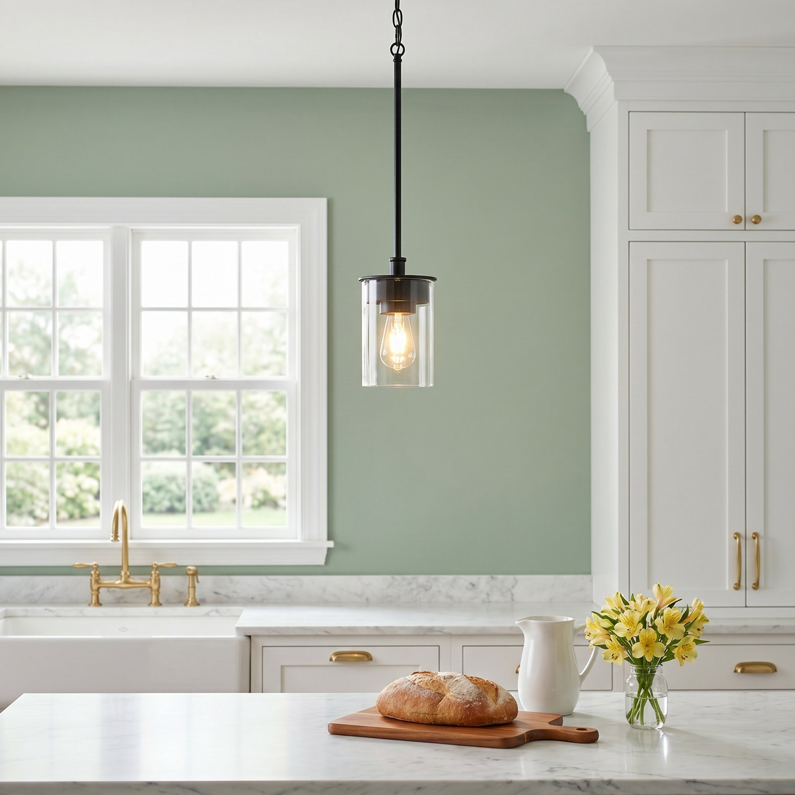 Eline Single Light Mini Pendant, Matte Black