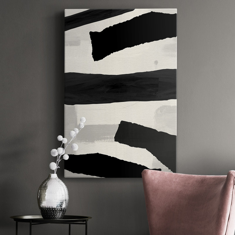 Mountain Paths I - Impression sur toile tendue, H 36 po x l 24 po x P 1 po