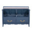 Banc à chaussures avec coussin amovible et rangement dissimulé-1290580064