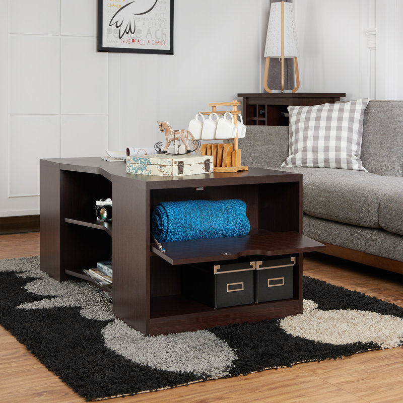 Table basse avec rangement de style traîneau