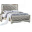 Glamour argenté similicuir capitonné tête de lit FB 1Pc garniture de miroir de chambre à coucher-848278736