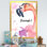 Portrait de flamant rose III - Peinture