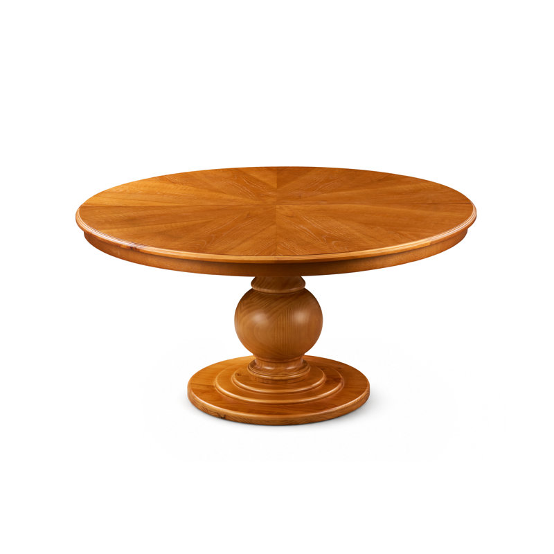 Round Solid Wood Dining Table