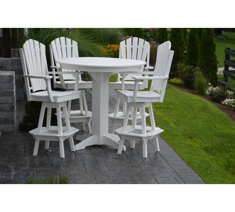 Ensemble repas 5 pièces Nettie, L 33 po x l 33 po, Noir