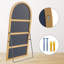Miroir pleine grandeur surdimensionné et arqué en bois-354649889-354649888