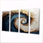 Ensemble de salon art mural blanc, bleu et or Maelstrom Of Creativité III-504858350
