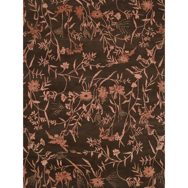 Floral Area Rug, Rectangle 6' x 9'