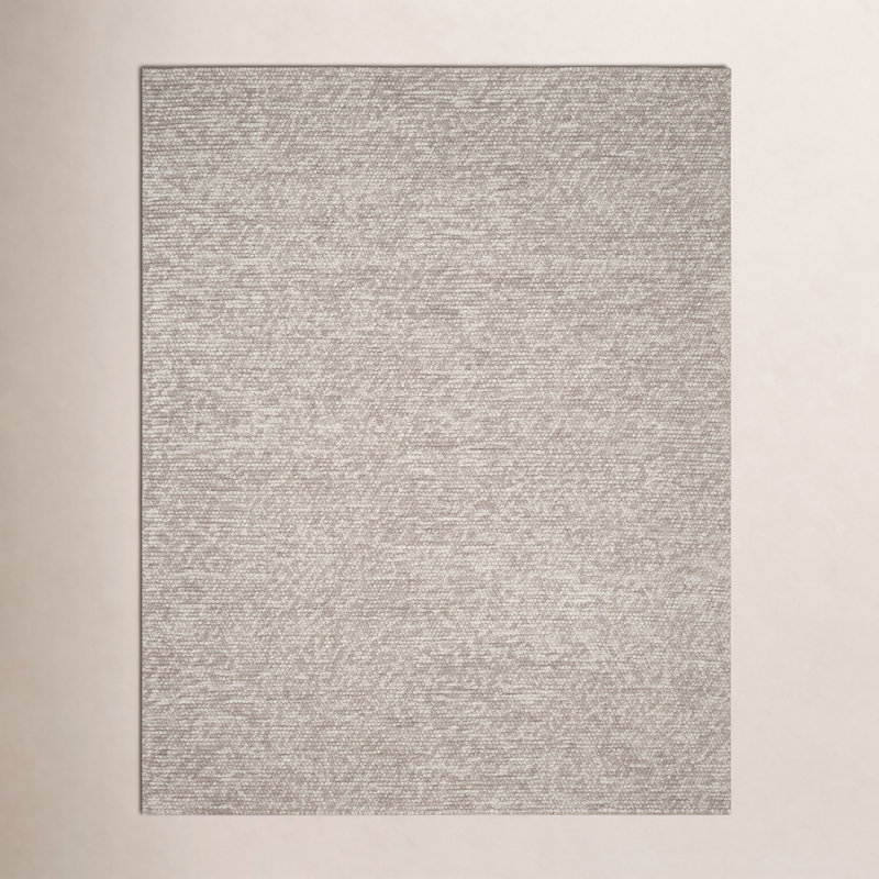 Elle Handmade Beige Rug, Rectangle 6' x 8'