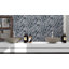 Carreau de mosaïque hexagonal en pierre composite l 11,5 po x L 12 po-89914702