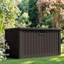 Boîte de rangement verrouillable en résine 245 gallons pour l'intérieur et l'extérieur-108191045