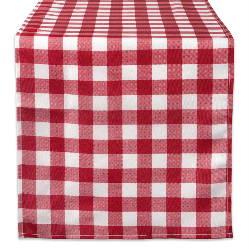 Ellerkamp Check Outdoor Table Runner, 72" L x 14" W