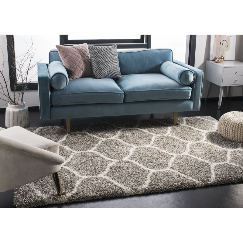 Darrold Shag Performance Geometric Rug, Rectangle 2'3" x 3'9"