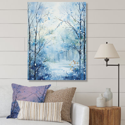«Winter Landscape Snowfall Forest IV - Winter Landscape», art mural