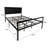 Babbitt Vegan Leather Metal Platform Bed-262917853