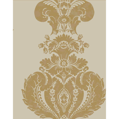 Aldwych Damask Metallic Wallpaper Roll