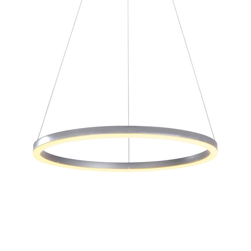 Tania 24-in Integrated LED Pendant Light Height Adjustable ETL Certified Circular Chandelier