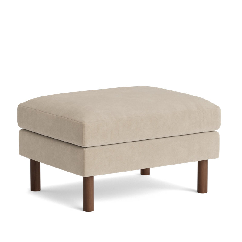 Laguna Ottoman, Velvet - Beige