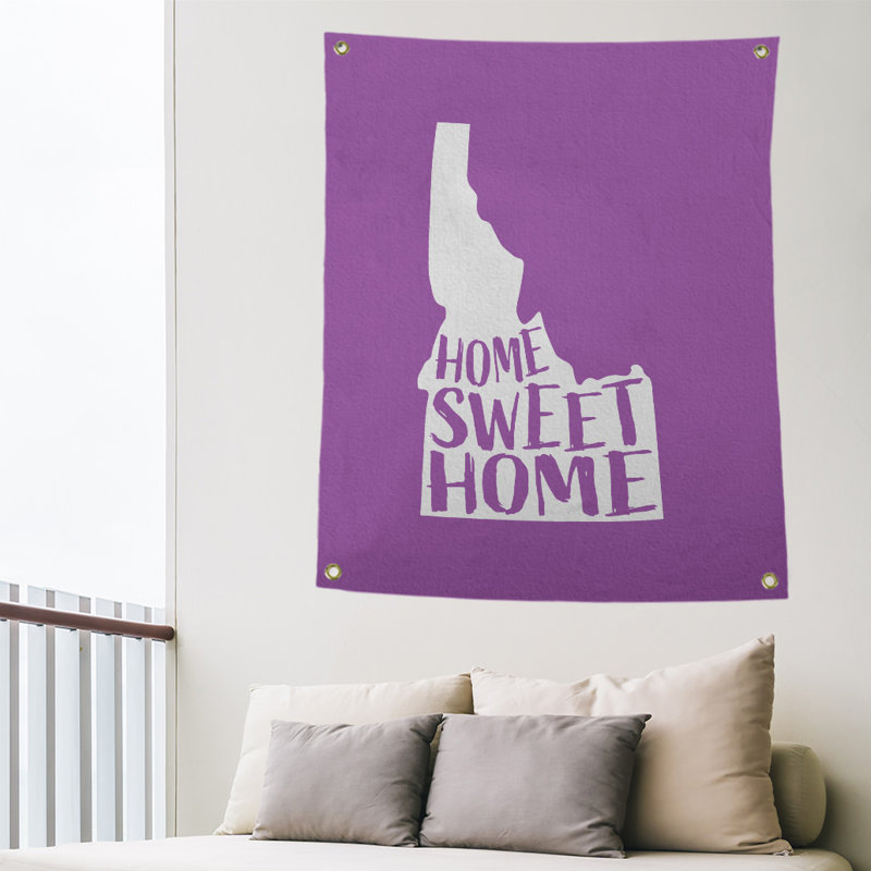 Tapisserie murale idaho doux pour la maison, H 36 po x l 26 po, Violet