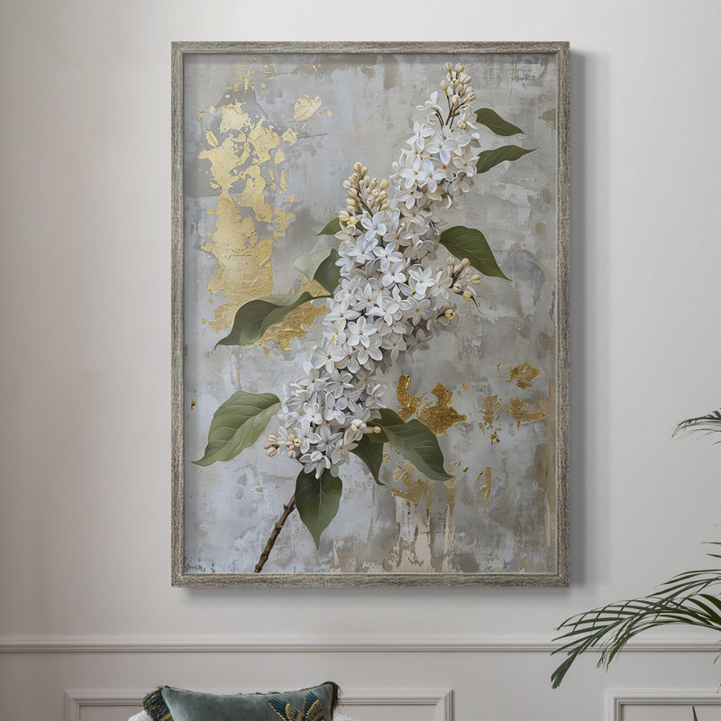 Impression encadrée FLORAL Series CCXLV III - Bois massif, H 21 po x l 17 po