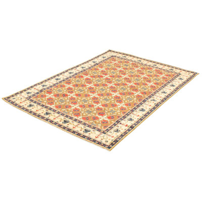 Quayla One-of-a-Kind 6'5" X 9'7" 2010s Wool Area Rug in Brown