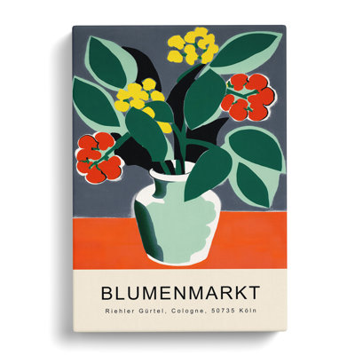 XMKTMKT-162 Cologne Flower Market Exhibition No.3 - Wrapped Canvas