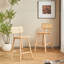 Ensemble de 2 tabourets de bar en bois Bari-1203251392