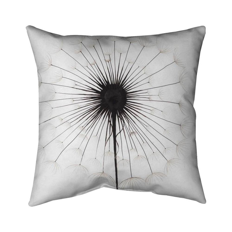 Dandelion - 18"x18" Throw pillow - Poly twill - Print on demand