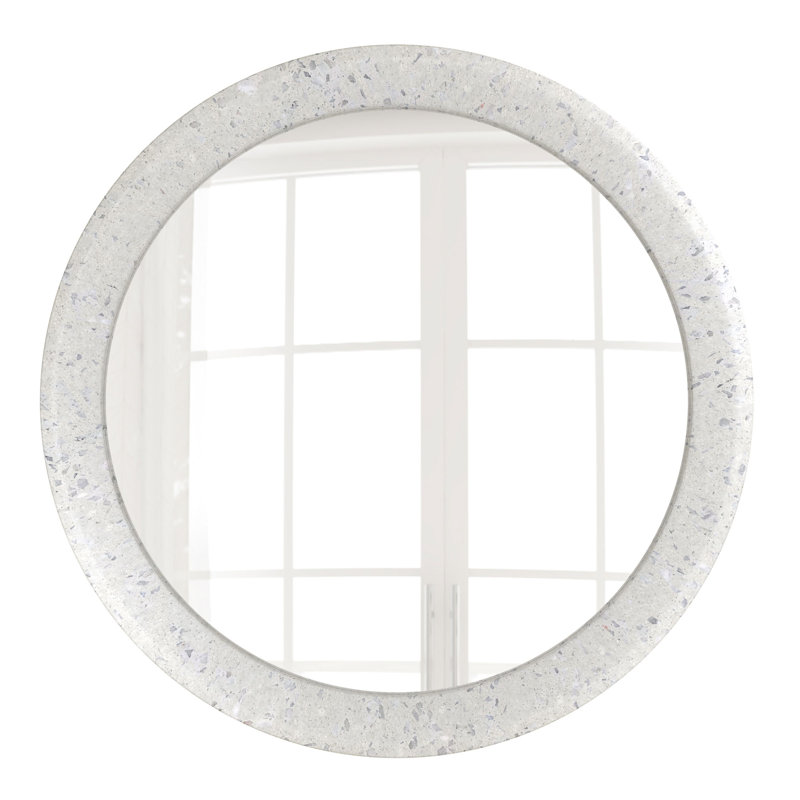 Miroir mural rond Ambra Terrazzo, Blanc