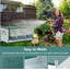 Metal Nesting Boxes for Chicken,3 Compartment Nesting Box,Galvanized steel Nesting Boxes for Hens, Easy to Assemble