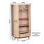 Valencia 165 cm H x 90 cm W Solid Wood Standard Bookcase